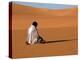 Muslim Man Praying in the Desert, Sebha, Ubari, Libya, North Africa, Africa-Godong-Premier Image Canvas