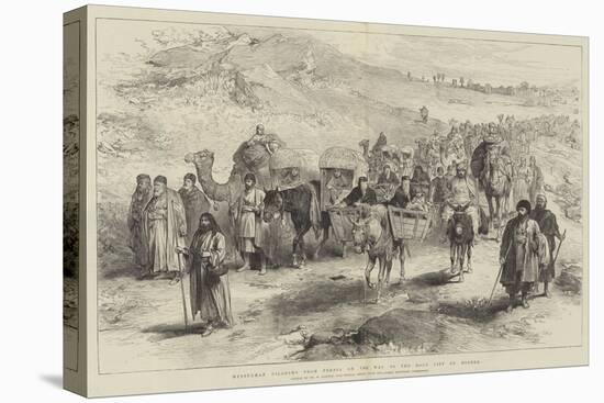 Mussulman Pilgrims from Persia on the Way to the Holy City of Meshed-William 'Crimea' Simpson-Premier Image Canvas