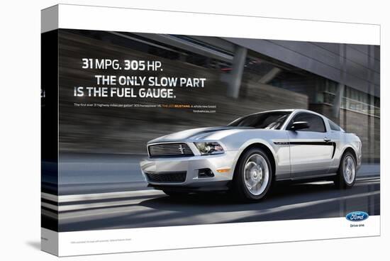 Mustang 2011 - 31Mpg - 305Hp-null-Stretched Canvas