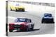 Mustang and Corvette Racing Watercolor-NaxArt-Stretched Canvas