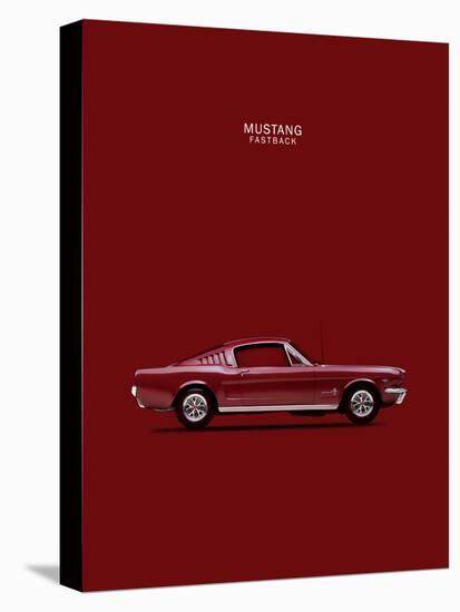 Mustang Fastback 65-Mark Rogan-Stretched Canvas