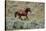 Mustangs of the Badlands-1476-Gordon Semmens-Stretched Canvas