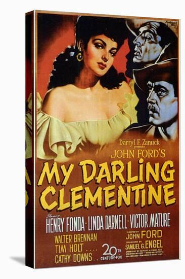 My Darling Clementine, 1946-null-Stretched Canvas