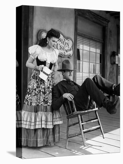 My Darling Clementine, Linda Darnell, Henry Fonda (As Wyatt Earp), 1946-null-Stretched Canvas