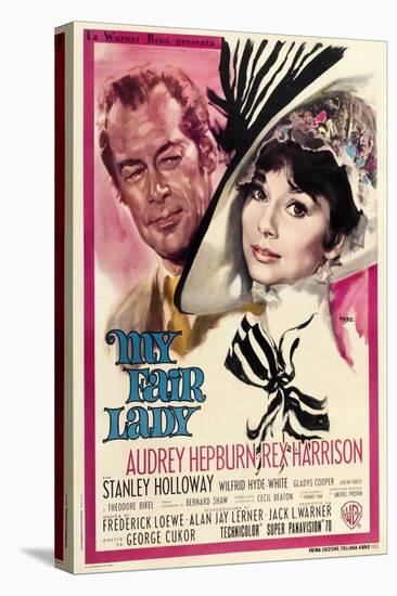 My Fair Lady, Italian Movie Poster, 1964-null-Stretched Canvas