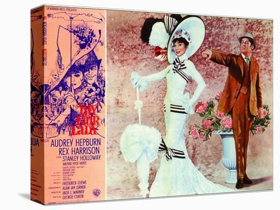 My Fair Lady, Italian Movie Poster, 1964-null-Stretched Canvas