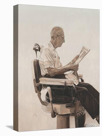 My Father at the Barber, 2012-Max Ferguson-Premier Image Canvas