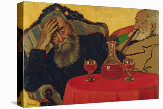 My Father with Uncle Piacsek Drinking Red Wine, 1907-Jozsef Rippl-Ronai-Premier Image Canvas