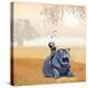 My Hippo Friend-Nancy Tillman-Stretched Canvas