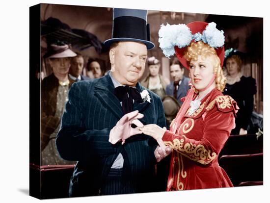 My Little Chickadee, W.C. Fields, Mae West, 1940-null-Stretched Canvas