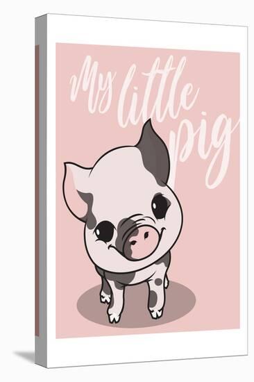 My Little Pig-Enrique Rodriguez Jr.-Stretched Canvas