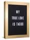 My True Love Is Tacos Sign-null-Stretched Canvas