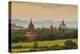 Myanmar. Bagan. Sunset over the Temples of Bagan-Inger Hogstrom-Premier Image Canvas