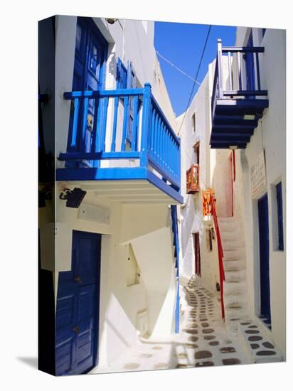 Mykonos, Mykonos Town, a Narrow Street in the Old Town,Cyclades Islands, Greece-Fraser Hall-Premier Image Canvas