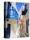 Mykonos, Mykonos Town, a Narrow Street in the Old Town,Cyclades Islands, Greece-Fraser Hall-Premier Image Canvas