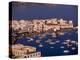 Mykonos Town at Sunset, Mykonos, Greece-Walter Bibikow-Premier Image Canvas