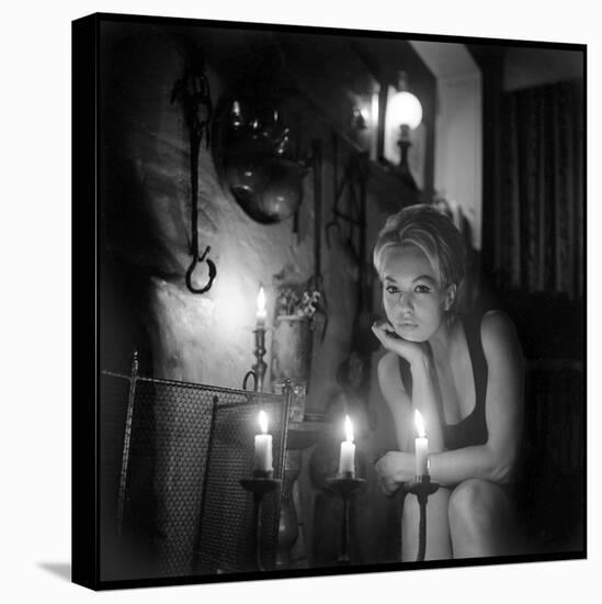 Mylène Demongeot by Candlelight, October 1965-DR-Premier Image Canvas