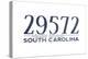 Myrtle Beach, South Carolina - 29572 Zip Code (Blue)-Lantern Press-Stretched Canvas