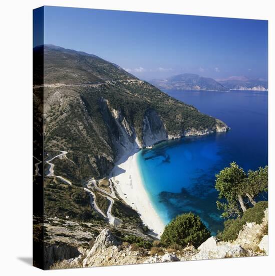 Myrtos Beach, North-West Coast, Kefalonia, Ionian Islands, Greek Islands, Greece-Stuart Black-Premier Image Canvas