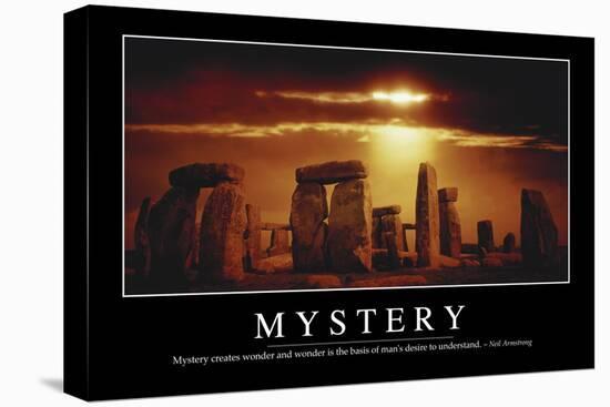 Mystery: Inspirational Quote and Motivational Poster-null-Premier Image Canvas