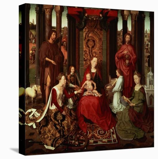 Mystic Marriage of St. Catherine and Other Saints-Hans Memling-Premier Image Canvas