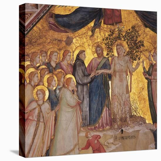 Mystical Marriage of St. Francis to Poverty-Giotto di Bondone-Stretched Canvas