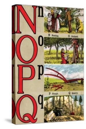 N O P Q Illustrated Letters Art Print Edmund Evans Art Com
