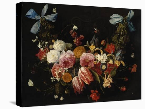 /Na Swag of Roses, Tulips, Dahlias and Other Flowers-George Wesley Bellows-Premier Image Canvas