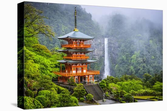 Nachi, Japan at Nachi Taisha Shrine Pagoda and Waterfall.-SeanPavonePhoto-Premier Image Canvas