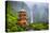 Nachi, Japan at Nachi Taisha Shrine Pagoda and Waterfall.-SeanPavonePhoto-Premier Image Canvas