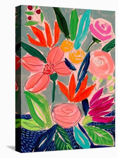 Naive Neon Bouquet I-Jennifer Parker-Stretched Canvas