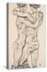 Naked Girls Embracing-Egon Schiele-Stretched Canvas