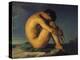 Naked Young Man Sitting by the Sea, 1855-Hippolyte Flandrin-Premier Image Canvas