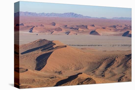 Namibia. Aerial view of the vast red dune fields of Sossusvlei in Namib-Naukluft National Park.-Brenda Tharp-Premier Image Canvas