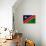 Namibia Flag Design with Wood Patterning - Flags of the World Series-Philippe Hugonnard-Stretched Canvas displayed on a wall