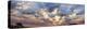 Namibia, Namib-Naukluft Park. Panoramic of God beams over desert at sunset.-Jaynes Gallery-Premier Image Canvas