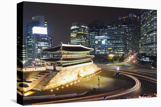 Nandaemun South Gate at Night, Seoul, South Korea, Asia-Christian-Premier Image Canvas