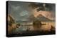 Naples at Night with Vesuvius Erupting-Pietro Antoniani-Premier Image Canvas