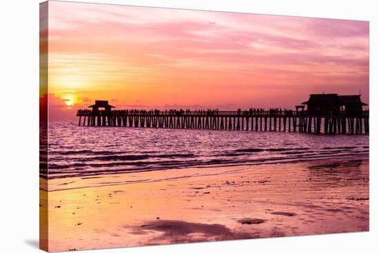 Naples Florida Pier at Sunset-Philippe Hugonnard-Premier Image Canvas