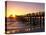 Naples Pier Sunset, Naples, Florida, USA-Rob Tilley-Premier Image Canvas