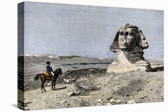 Napoleon and the Sphinx at the Time of the French Invasion of Egypt, c.1798-null-Premier Image Canvas