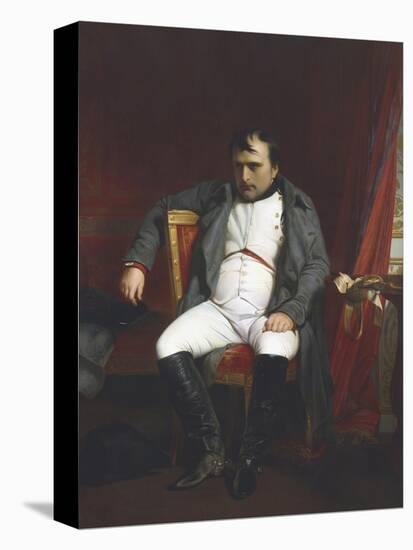 Napoleon at Fontainebleau During the First Abdication-Paul Delaroche-Premier Image Canvas