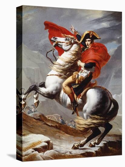 Napoleon Bonaparte, 1769-1821, Emperor of the French, Crossing the Alps-Jacques-Louis David-Premier Image Canvas