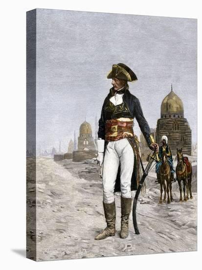 Napoleon Bonaparte at Cairo during His Invasion of Egypt, c.1798-null-Premier Image Canvas