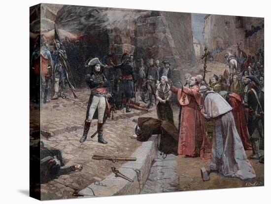Napoleon Bonaparte at the Siege of Pavia-Stefano Bianchetti-Premier Image Canvas