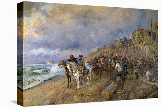 Napoleon Bonaparte Visits the Arsenal of Boulogne, by Maurice Orange-null-Premier Image Canvas