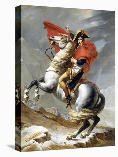 Napoleon Crossing the Saint-Bernard Pass-Jacques-Louis David-Premier Image Canvas