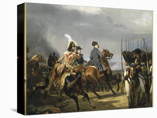 Napoléon Ier passant devant les troupes à la bataille d'Iena, 14 octobre 1806 (bataille contre-Horace Vernet-Premier Image Canvas