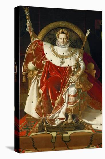 Napoleon on his imperial throne. 1806-Jean Auguste Dominique Ingres-Premier Image Canvas