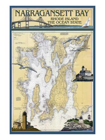 Rhode Island Nautical Chart